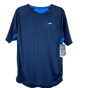 Speedo Mens Performance Athletic Swim Shirt Rash Guard Activewear Medium NWT